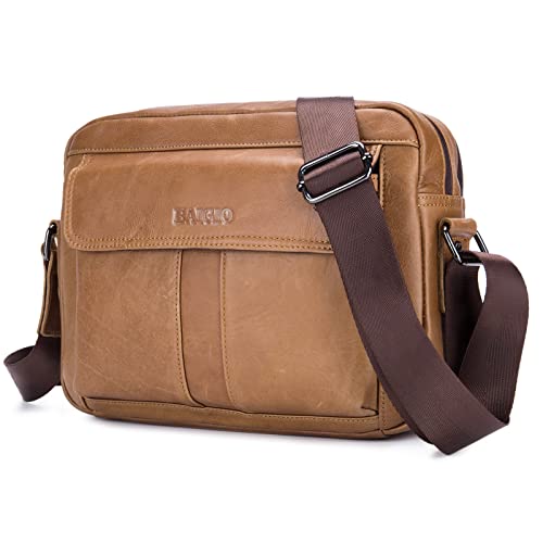 BAIGIO Borsello Uomo Vera Pelle Vintage Borsa a Tracolla Borsa a...