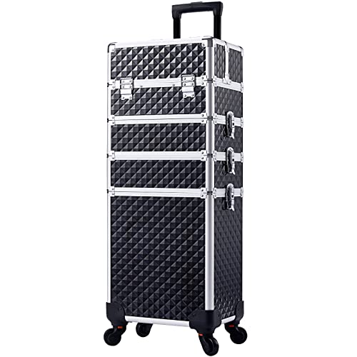 Valigia Trolley Make Up 4 in 1 Valigetta Trucchi Trolley Make Up...