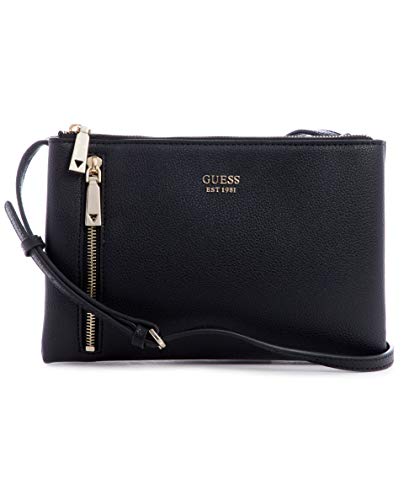 Guess, NAYA DOUBLE ZIP CROSSBODY Donna, BLA, Taglia Unica