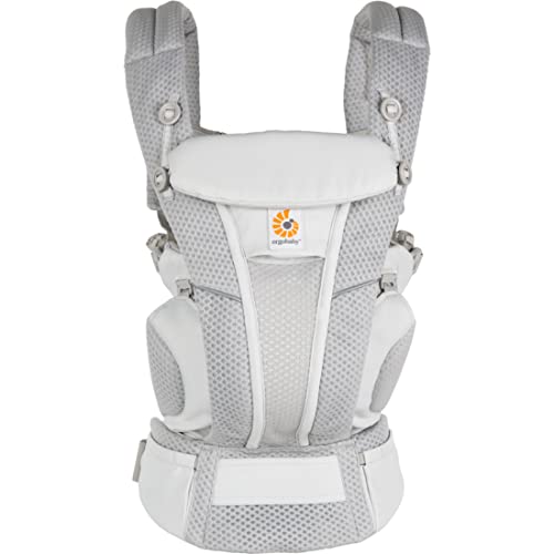 Marsupio Ergobaby Omni Breeze per neonati, 4 posizioni SoftFlex Mesh...