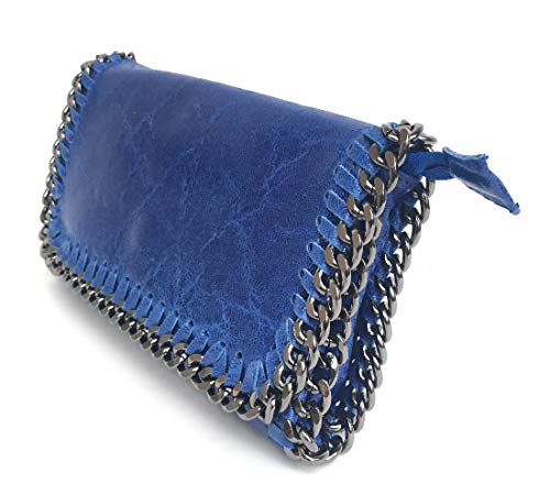 Superflybags Borsa Pochette Donna Vera Pelle Camoscio Stampato lucido...