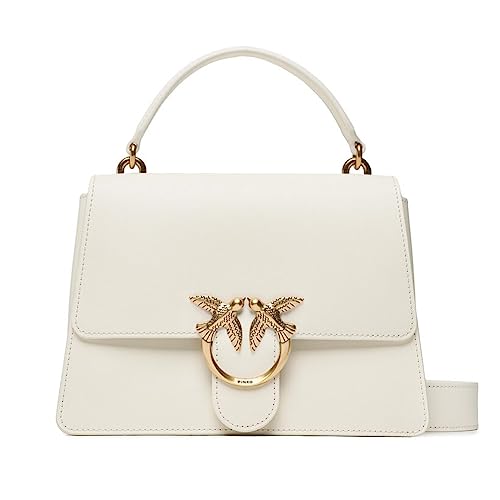 Pinko Love One Top Handle Classic LI, Borsa Donna, Z14Q_Bianco...