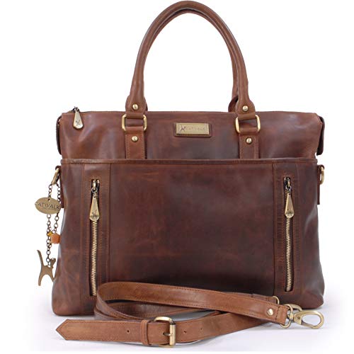 CATWALK COLLECTION - Vera Pelle - Borsa a Tracolla da Lavoro/Borse a...