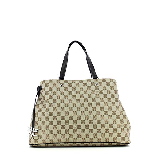 Borsa a mano Piero Guidi Monogramma continuativo - nero