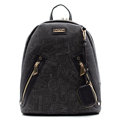 Generico ALV Zaino-Backpack by Alviero Martini unisex Nero- 27,5X31X15...
