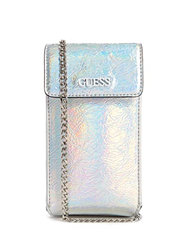 Guess Picnic Mini Crossbody Bag Iridescent Silver