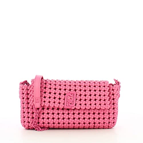 Borsa a tracolla intrecciata Dark Rose