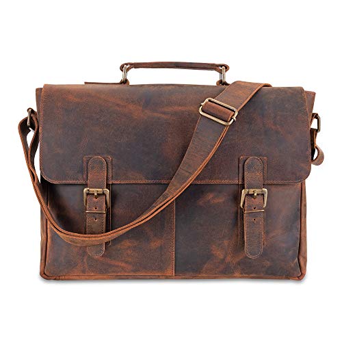moonster® Borsa Tracolla Donna e Uomo in Pelle – Borsa Fatta a...