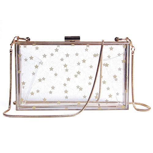 EVEOUT Pochette da sera trasparenti Pochette da donna in acrilico alla...