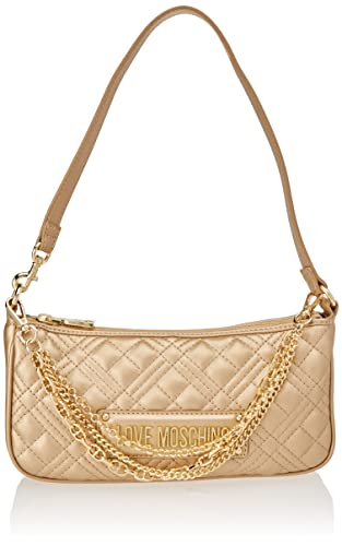 Love Moschino JC4258PP0GKA0, Borsa a Spalla, Donna, Oro, Taglia unica