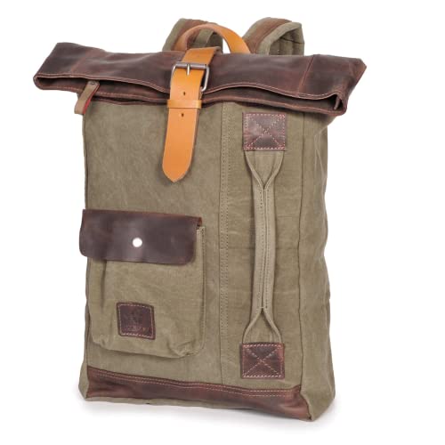 DONBOLSO Zaino Houston | Design Retrò su Tela | Zaino Vintage per...