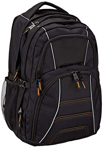 Amazon Basics Zaino per laptop con spallacci imbottiti e scomparti per...