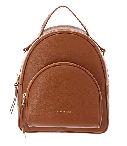 Coccinelle Zaino Lea in Pelle Colore Caramel Donna 30x24x11 cm