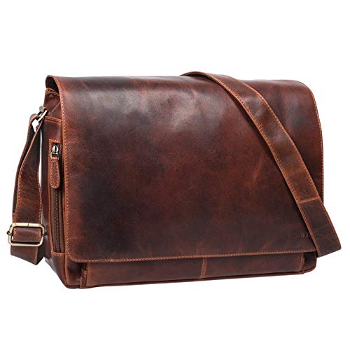 STILORD 'Tom' Borsa a tracolla in pelle da uomo donna Vintage Cartella...