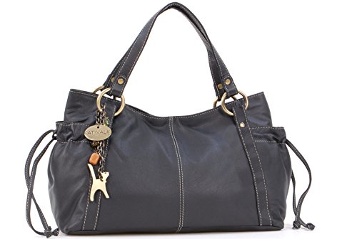 Catwalk Collection Handbags - Vera Pelle - Borsa a Spalla/Borse a Mano...