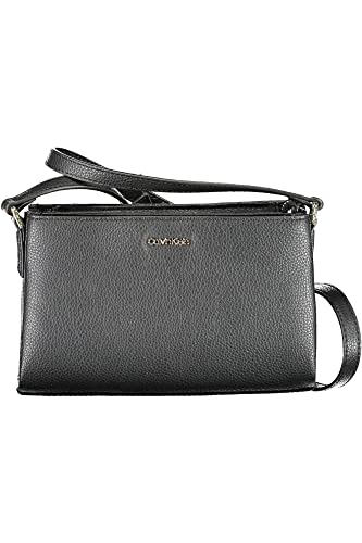 Calvin Klein Elevated Crossbody W/Flap, Borsa Donna, CK Nero, One Size