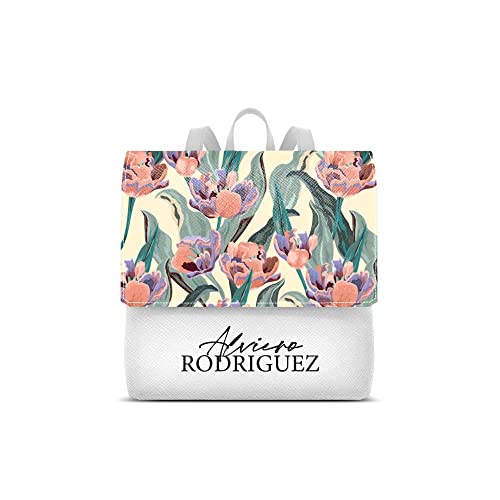Alviero Rodriguez Zainetto Lux Bianco Dalila Pattern Zaino donna moda...