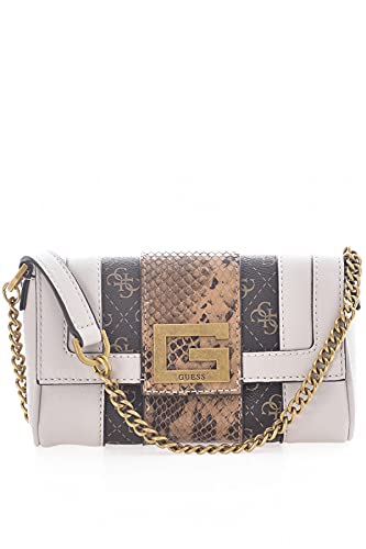 Guess Borsa donna Tracolla bling mini panna multilogo B22GU104...