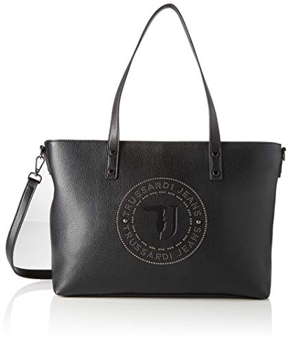 Trussardi Jeans Harper Shopper LG Tumbled Ecol, Borsa a Spalla Donna,...
