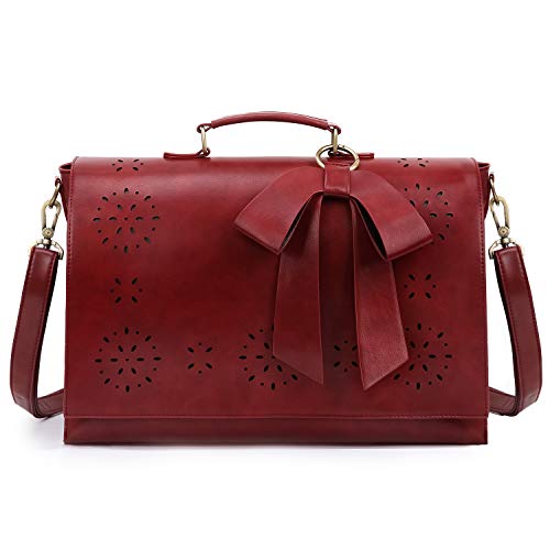 ECOSUSI Borsa Porta PC 15,6 Pollici Borsa Tracolla Donna pelle Grande...