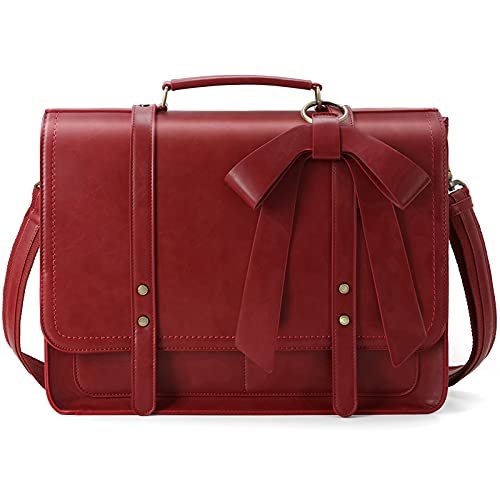 ECOSUSI Borsa Porta PC 15,6 Pollici Grande Borsa Messenger Pelle Pu...
