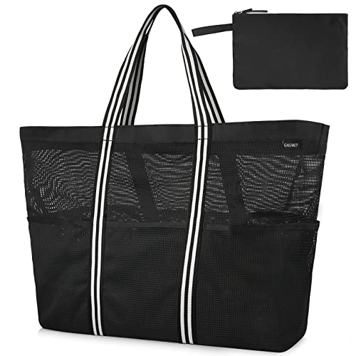 GAGAKU Borsa da Viaggio Pieghevole Borsa Rete da Spiaggia Grande per...