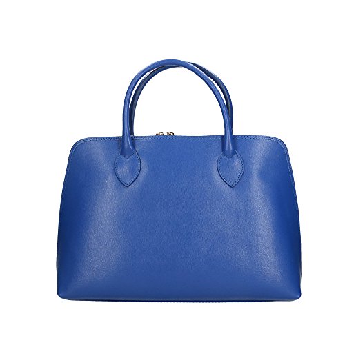 Aren - Handbag Borsa a Mano da Donna in Vera Pelle Made in italy - 37x27x12 Cm