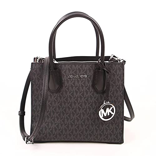 MICHAEL KORS MERCER MEDIUM MESSENGER CROSSBODY SATCHEL BAG BLACK...