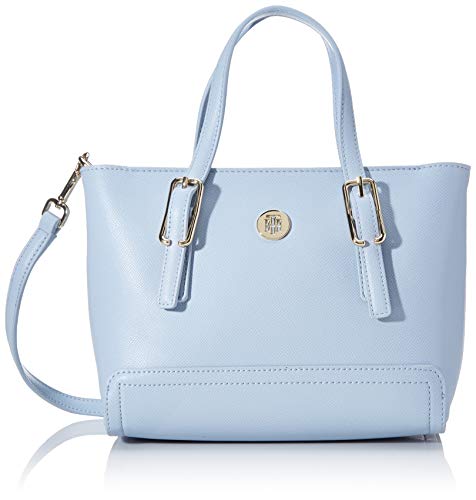 Tommy Hilfiger Honey Small Tote, Borse Donna, Blu (Breezy Blue), 1x1x1...