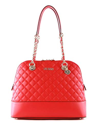 Guess Illy Dome Satchel Bag Red