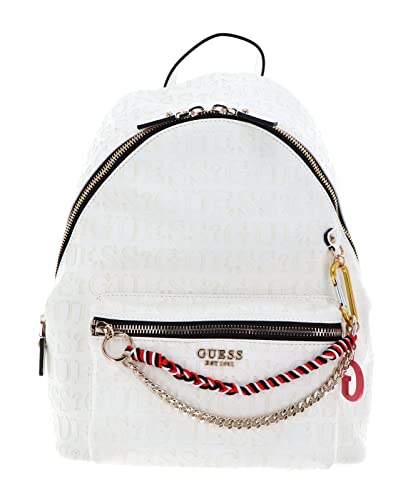Guess Borsa zaino Naples ecopelle bianco embossed donna BS22GU24...