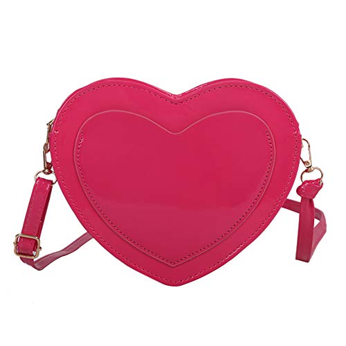 Borsa a forma di cuore per le donne ragazze Crossbody borsa a tracolla...
