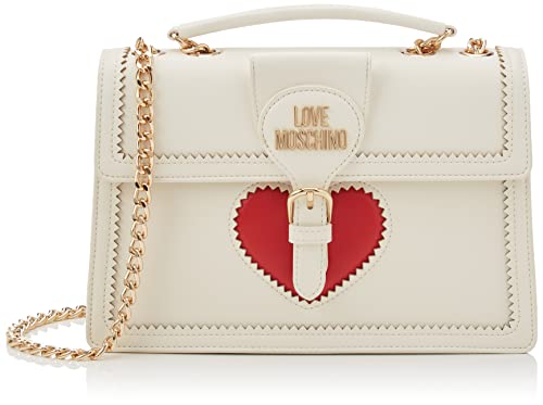 Love Moschino Borsa Pu Avorio, BORSA A SPALLA Donna, Multicolor,...