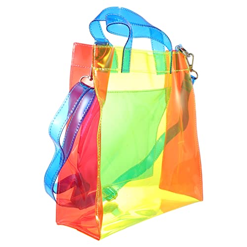 KESYOO Banco Trasparente con Tracolla Trasparente Borsa a Tracolla in...