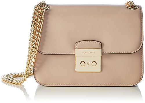 Michael Kors Sloan Editor Borsa a tracolla da donna, Beige (Oyster),...