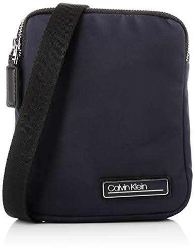 Calvin Klein Primary Mini Flat Crossover - Borse a spalla Uomo, Blu...