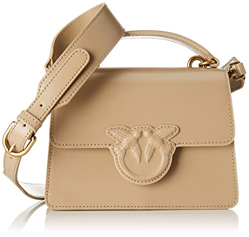 Pinko Love One Top Handle Mini Light, Borsa Donna, D28Q_Beige...