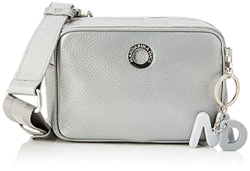 Mandarina Duck Mellow Lux Borsa A Tracolla Donna, Argento (Silver),...