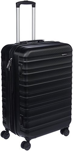 Amazon Basics - Valigia Trolley rigido con rotelle girevoli, 68 cm,...
