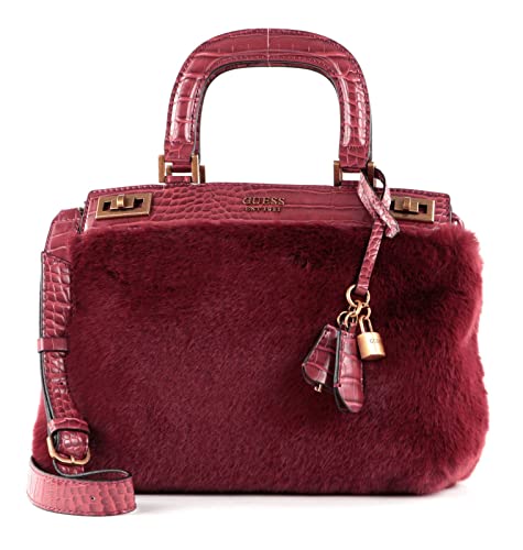 Guess Katey Luxe Luxury Satchel Merlot