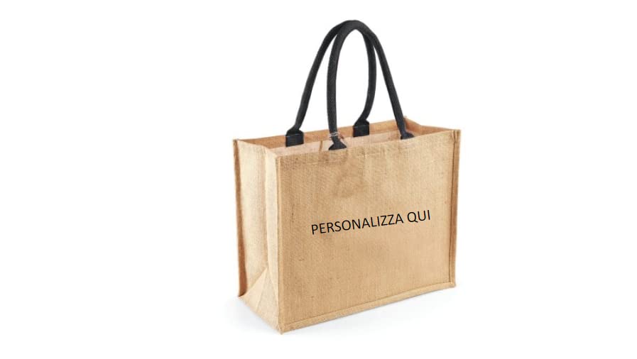 MAYRA Borsa Tote Bag Mare Spiaggia Multiuso in Juta Iuta...