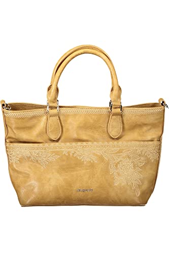 Desigual PU Hand Bag, Borsa a Mano Donna, Marrone, U