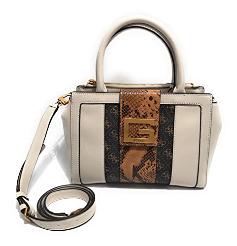 Guess Borsa mano/tracolla bling panna multilogo ecopelle donna...