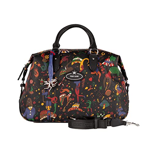 piero guidi BORSA DONNA SATCHEL BAULETTO LARGE JULIA MAGIC CIRCUS...