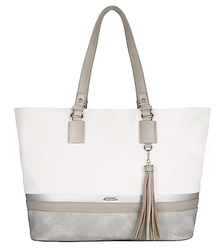 David Jones - Donna - Borse a Tracolla PU Pelle Bianco