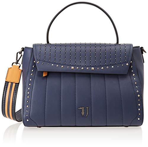 Trussardi Jeans 75B00504-9Y099999, Borsa a Spalla Donna, Blu, 36x36x16...