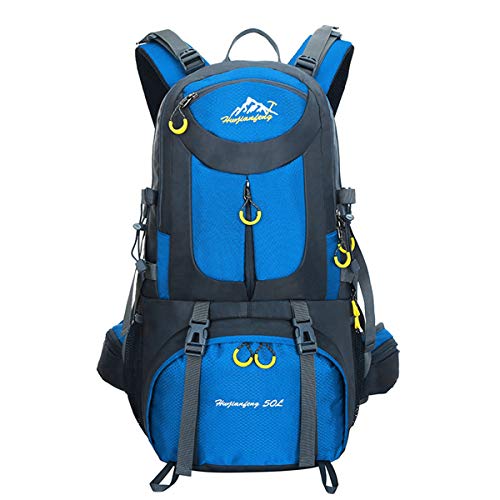 50L zaino zaino zaino sport all' aria aperta, viaggi, Escursioni, ideale per sport all' aria aperta, escursioni, trekking, campeggio, viaggio, alpinismo Daypacks, blu scuro