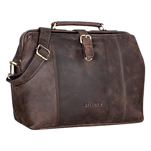STILORD 'Johannes' Borsa Medico Vintage Pelle Borsa Medico Viaggio...
