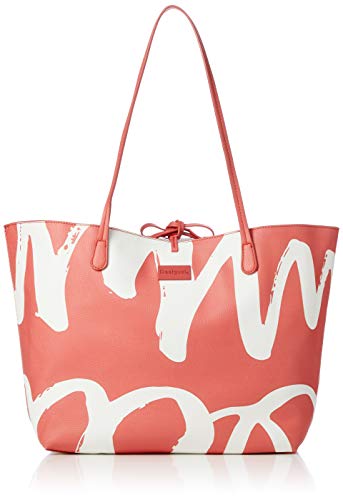 Desigual Organic Geometry Capri Shoulder Bag Carmin
