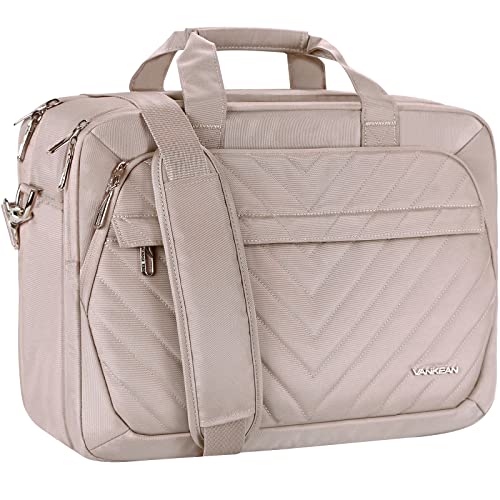 VANKEAN Borsa portatile da 17 pollici, valigetta espandibile TSA per...